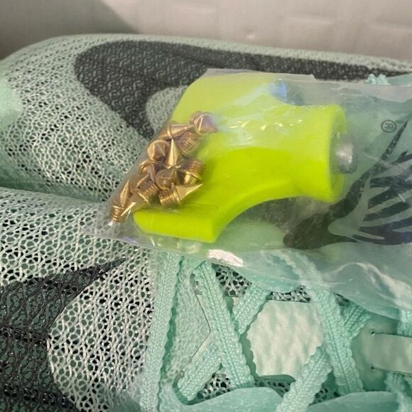 Nike Air Zoom Victory Track Spikes Mens 12 Mint Foam Distance DR9908-300 New - Picture 9 of 12